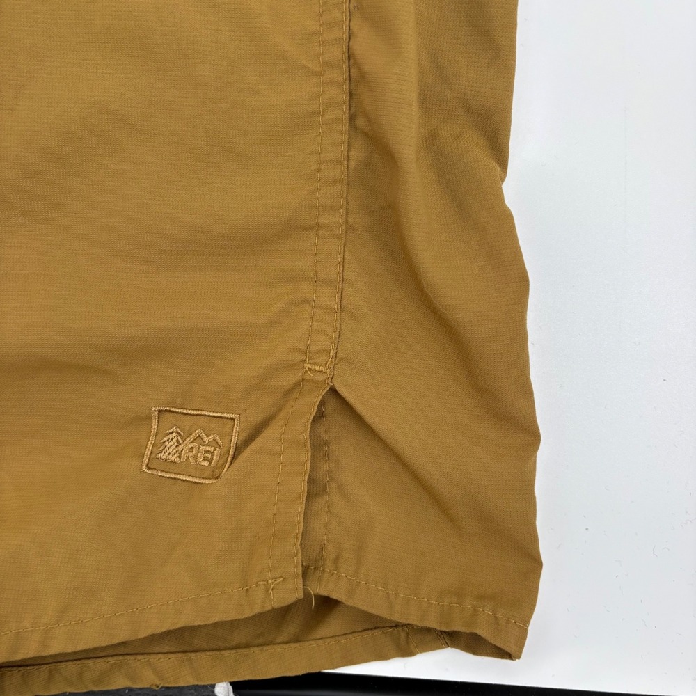 REI Sahara Shirt Mens XXXL Brown Long Sleeve Vented Hiking Utility Button Down - Picture 4 of 6